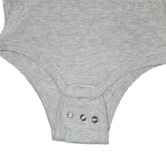 CAT & JACK Grey Short Sleeve Onesie - Picture 2 of 2